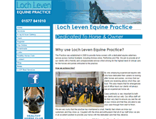 Tablet Screenshot of lochlevenequine.co.uk